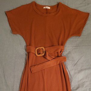 Mikey & Joey Burnt Orange Dress